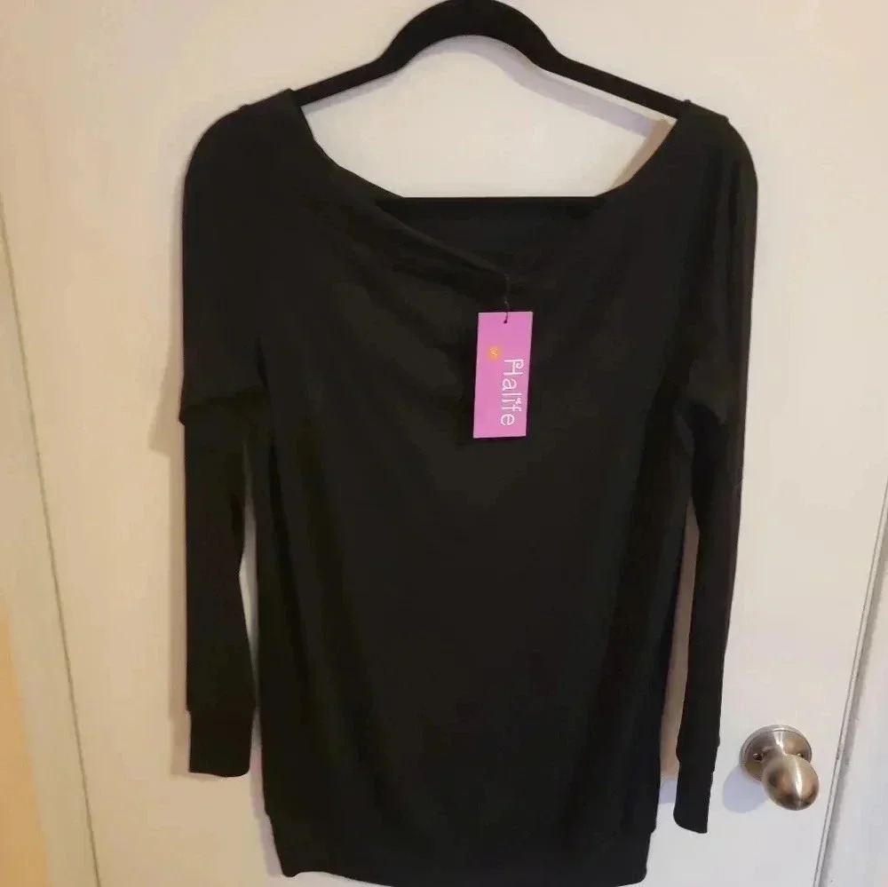 Halife Long Sleeve Top Soft Womens Small NWT Coquette Coastal Timeless classic